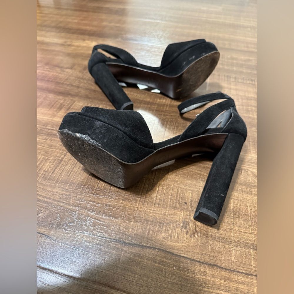 Black velvet heels - Picture 6 of 6